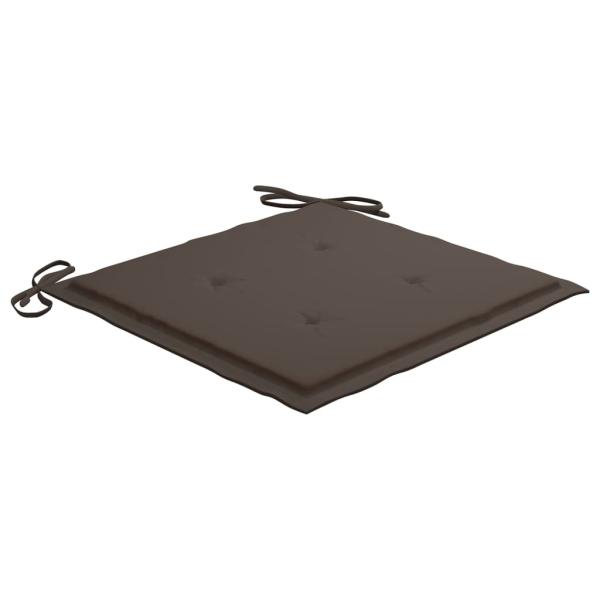 Klappbare Gartenstühle mit Kissen 6 Stk. Massivholz Teak