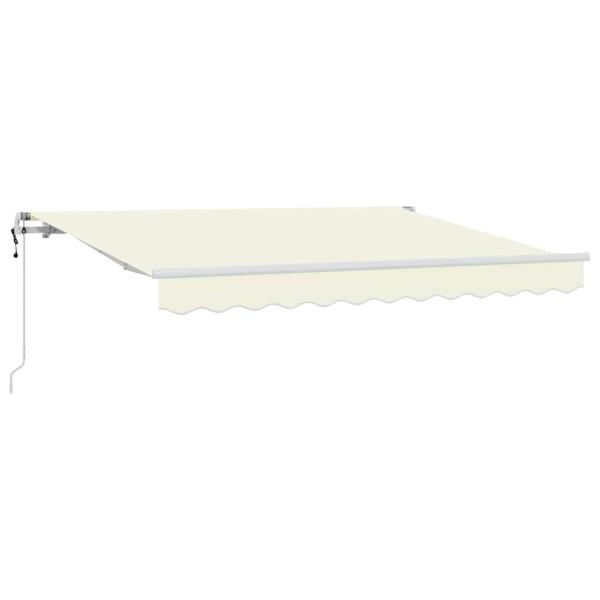 Einziehbare Markise Creme und Weiß 250 x 200 cm 2,5 x 2 m