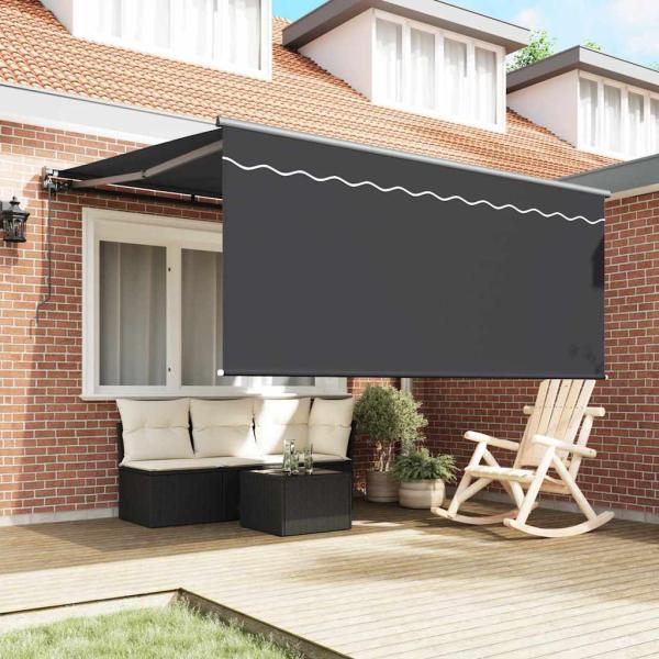 Einziehbare Markise Anthrazit Grau 350 x 250 cm