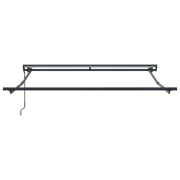 Einziehbare Markise Anthrazit und Weiß 350x250 cm