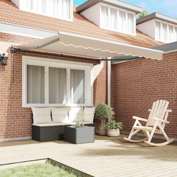 Einziehbare Markise Beige 350x250 cm