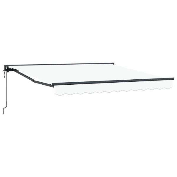 Einziehbare Markise Weiß 350x250 cm