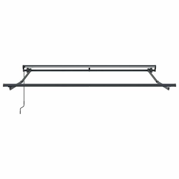 Einziehbare Markise Hellgrau 350x250 cm Gewebe