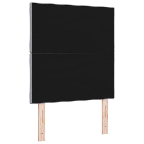 Kopfteil Argyle mit Kopfteil Hellgrau 80 cm Polyester, Holz