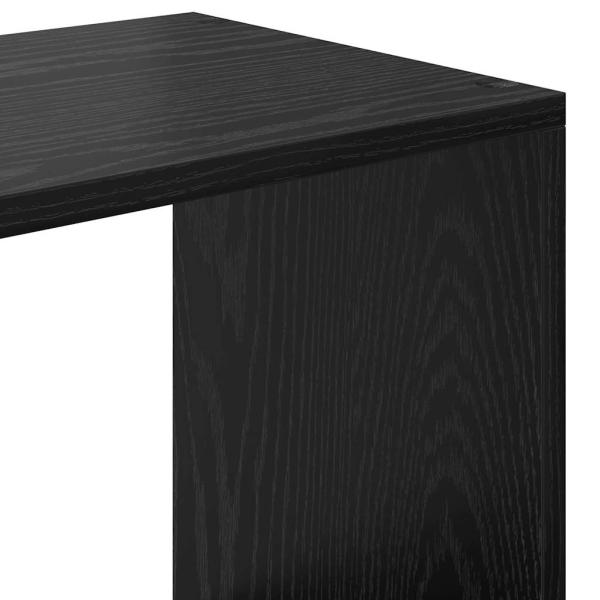 Bücherregal Schwarze Eiche 137,5 x 29 x 137,5 cm Holzwerkstoff