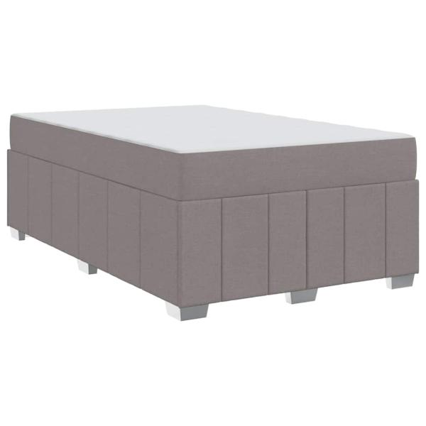 Bettgestell Taupe 120 x 200 cm Stoff