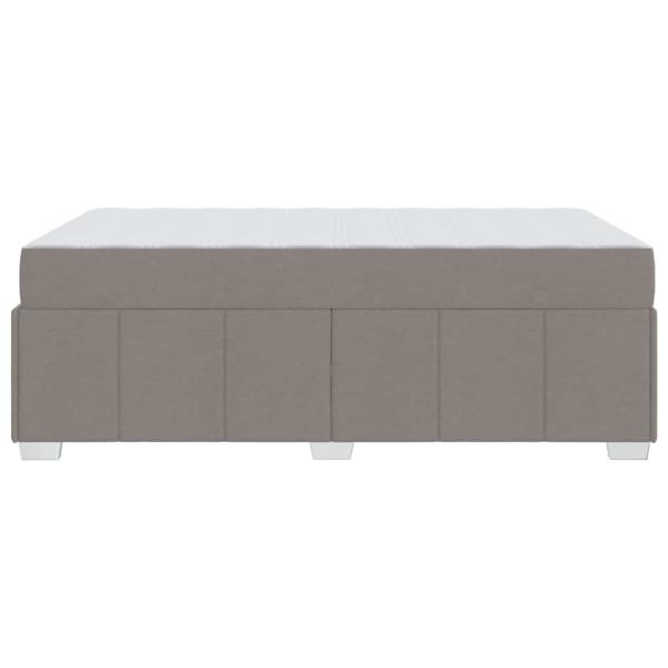 Bettrahmen mit Matratze Taupe 120 x 200 cm Stoff