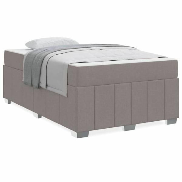 Bettgestell Taupe 120 x 200 cm Stoff