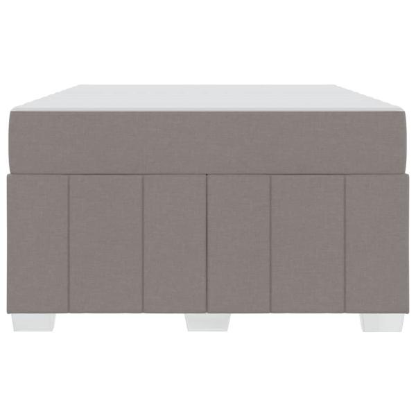 Bettgestell Taupe 120 x 200 cm Stoff