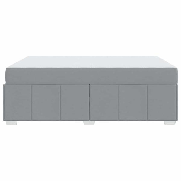 Bettgestell Hellgrau 140 x 200 cm Stoff