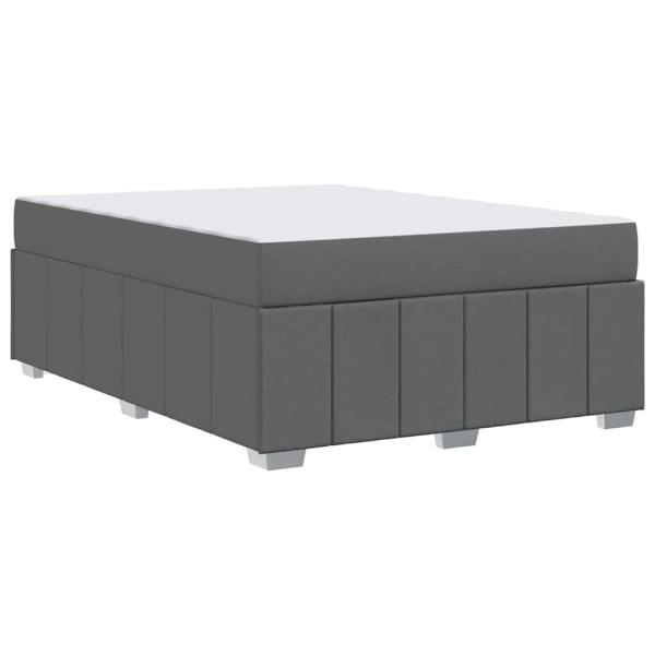 Bettgestell Dunkelgrau 140 x 200 cm Stoff