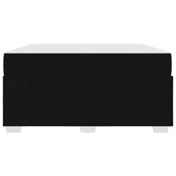 Bettgestell Schwarz 140 x 200 cm Stoff