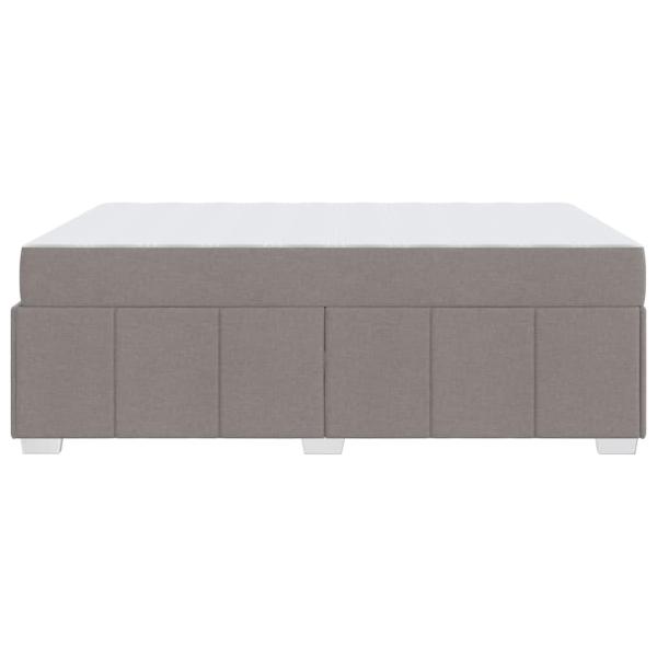 Bettgestell Taupe 140 x 200 cm Stoff