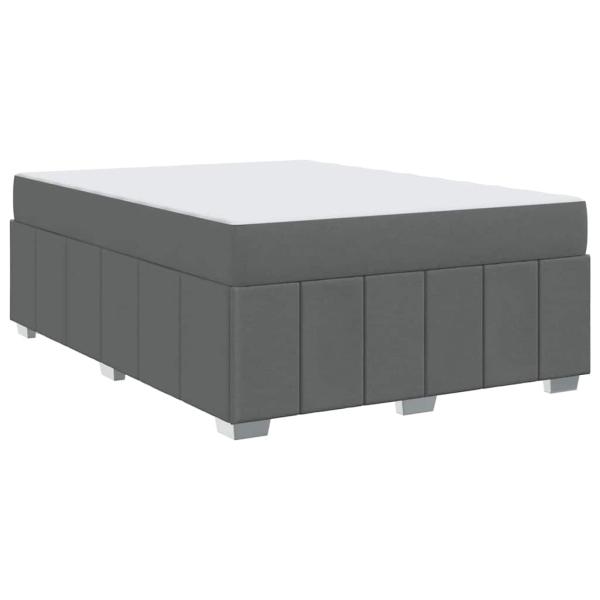 Bettgestell Dunkelgrau 160 x 200 cm Stoff