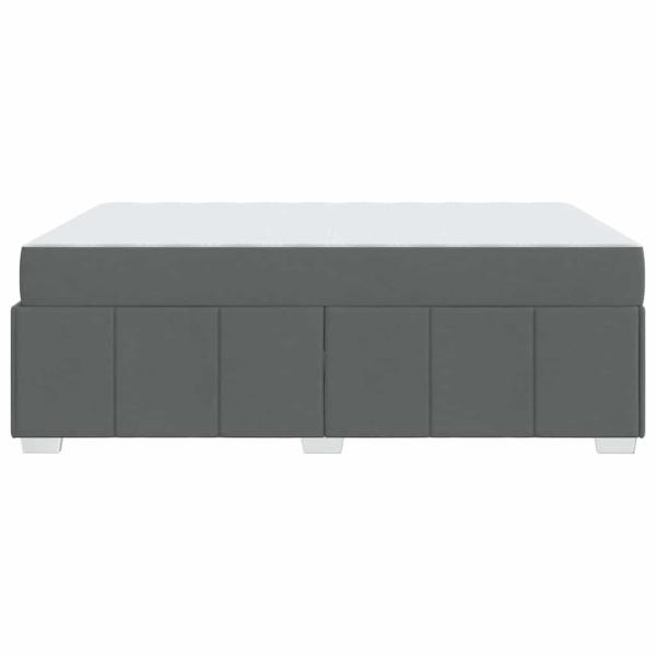 Bettgestell Dunkelgrau 160 x 200 cm Stoff