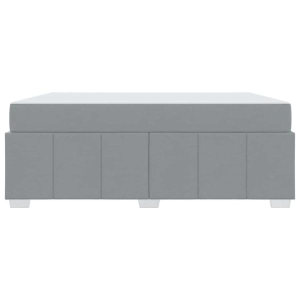 Bettgestell Hellgrau 180 x 200 cm Stoff