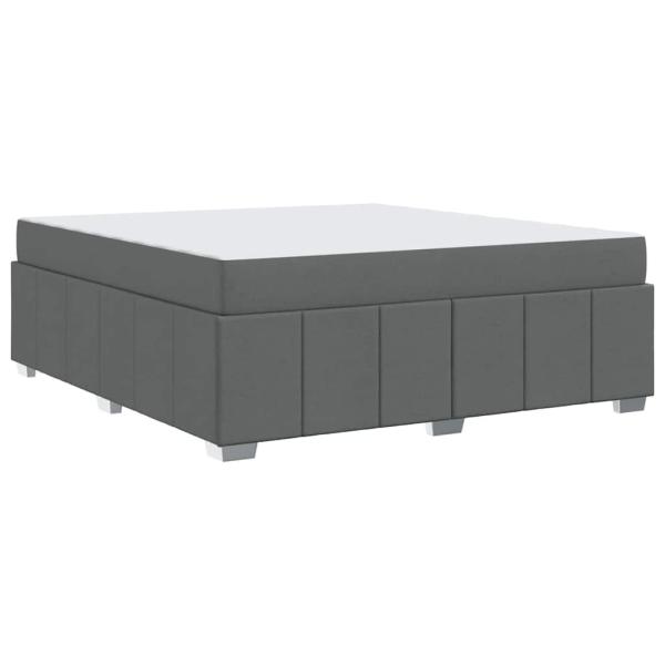 Bettgestell Dunkelgrau 180 x 200 cm Stoff