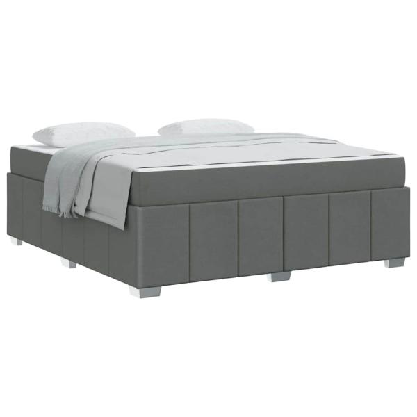Bettgestell Dunkelgrau 180 x 200 cm Stoff