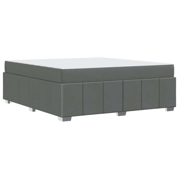 Bettgestell Dunkelgrau 180 x 200 cm Stoff