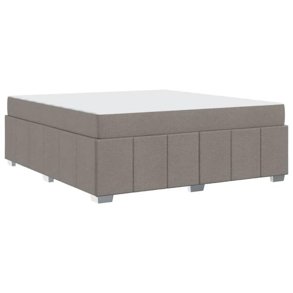 Bettgestell Taupe 180 x 200 cm Stoff