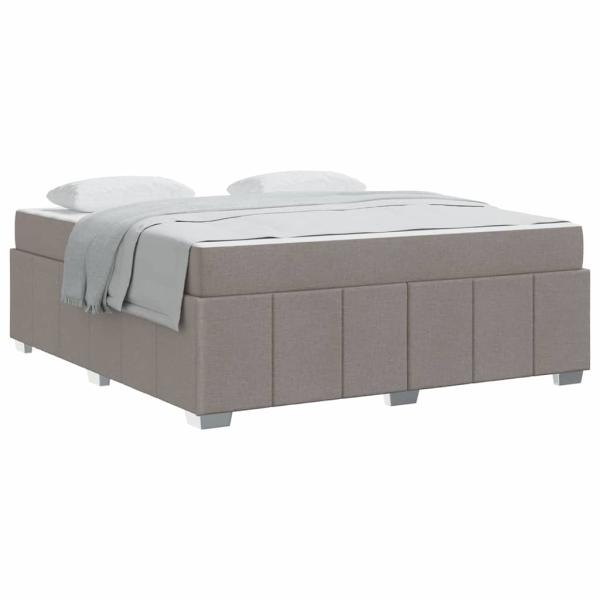 Bettgestell Taupe 180 x 200 cm Stoff