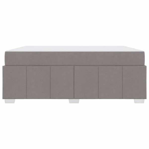 Bettgestell Taupe 180 x 200 cm Stoff