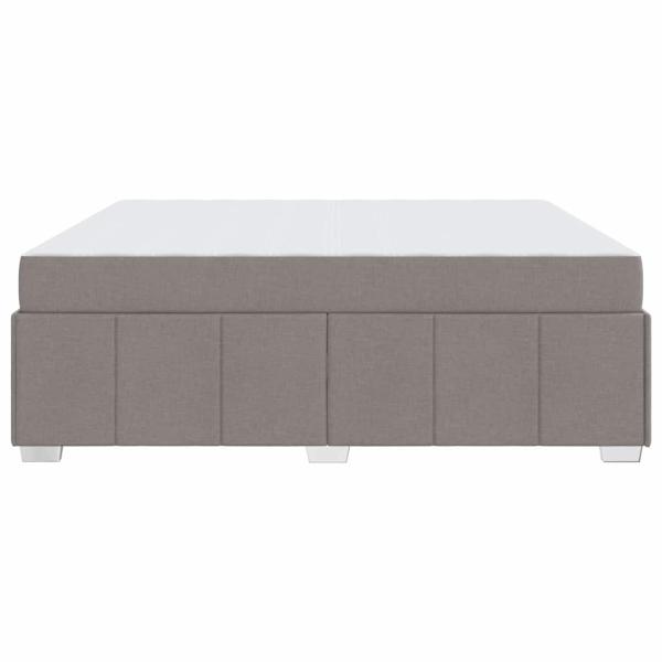 Bettgestell Taupe 180 x 200 cm Stoff