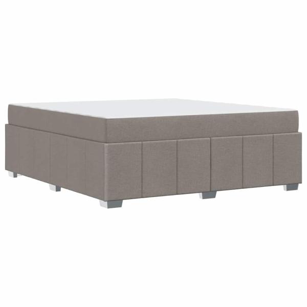 Bettgestell Taupe 180 x 200 cm Stoff