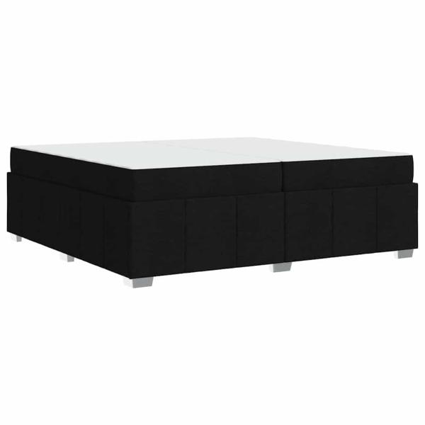 Bettgestell Schwarz 200 x 200 cm Stoff