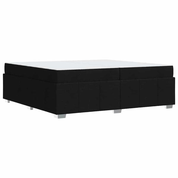 Bettgestell Schwarz 200 x 200 cm Stoff