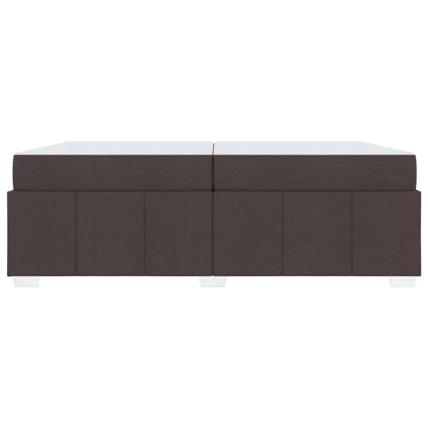 Bettgestell Dunkelbraun 200 x 200 cm Stoff