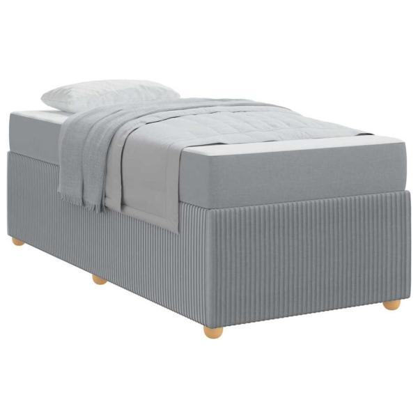 Bettgestell Sonstiges Hellgrau 80 x 200 cm Stoff