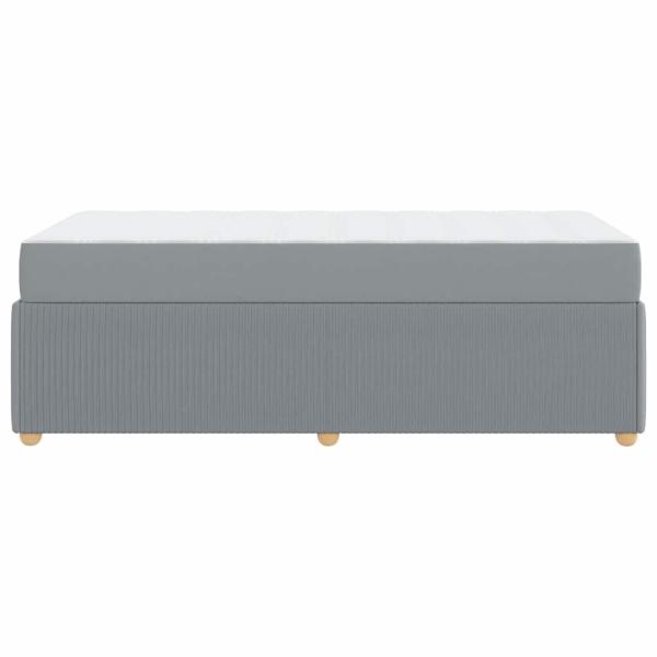Bettgestell Sonstiges Hellgrau 80 x 200 cm Stoff