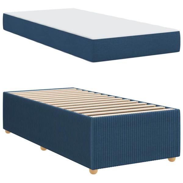 Bettgestell Sonstiges Blau 80 x 200 cm Stoff