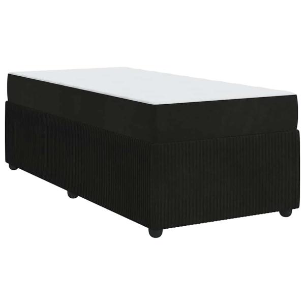 Bettgestell mit Matratze Sonstiges Schwarz 80 x 200 cm Samt