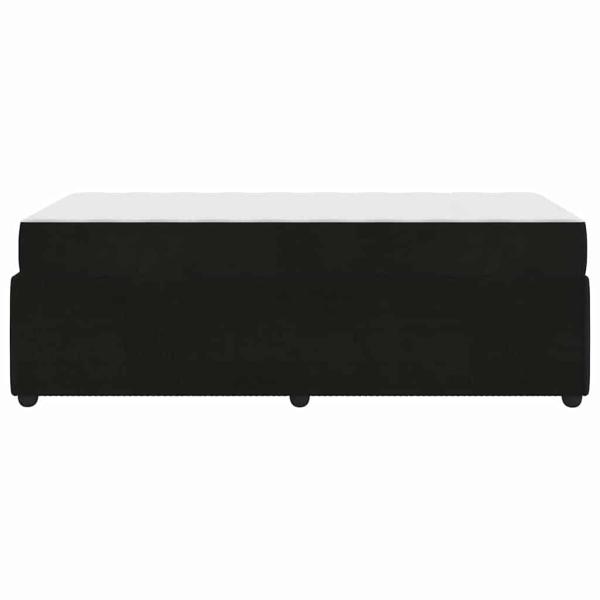 Bettgestell mit Matratze Sonstiges Schwarz 80 x 200 cm Samt