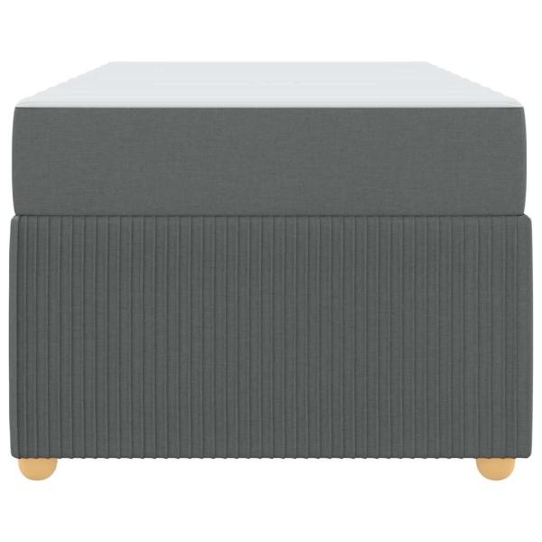 Bettgestell Sonstiges Dunkelgrau 90 x 190 cm Stoff