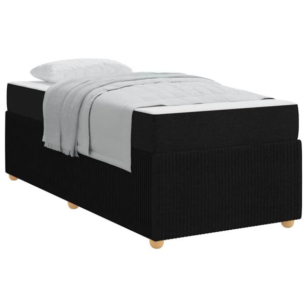 Bettgestell Sonstiges Schwarz 90 x 190 cm Stoff