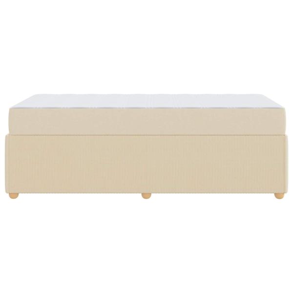 Bettgestell Sonstiges Creme 90 x 200 cm Stoff