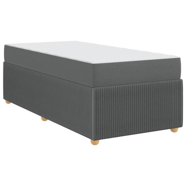 Bettgestell Sonstiges Dunkelgrau 100 x 200 cm Stoff