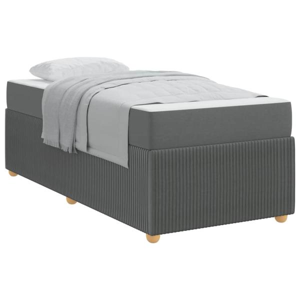 Bettgestell Sonstiges Dunkelgrau 100 x 200 cm Stoff