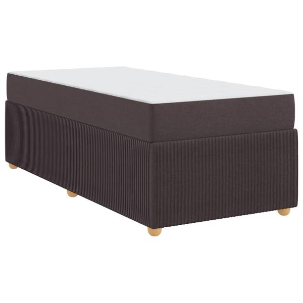Bettgestell Sonstiges Dunkelbraun 100 x 200 cm Stoff