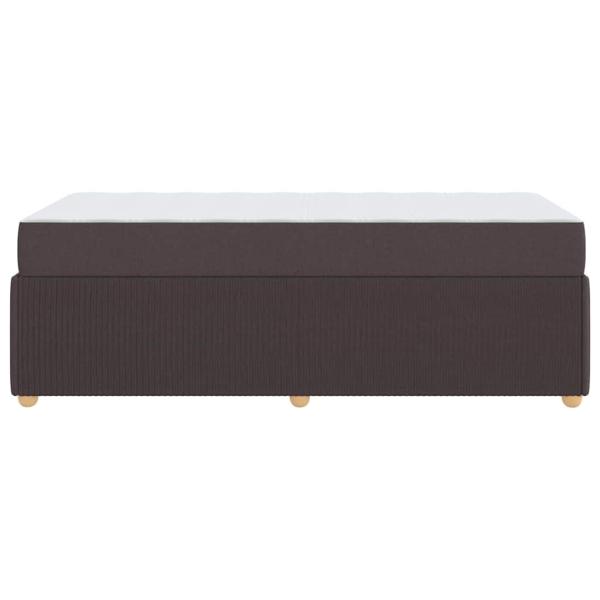 Bettgestell Sonstiges Dunkelbraun 100 x 200 cm Stoff
