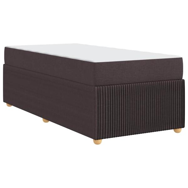 Bettgestell Sonstiges Dunkelbraun 100 x 200 cm Stoff