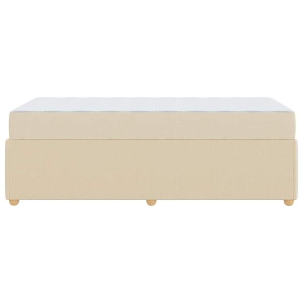 Bettgestell Sonstiges Creme 100 x 200 cm Stoff