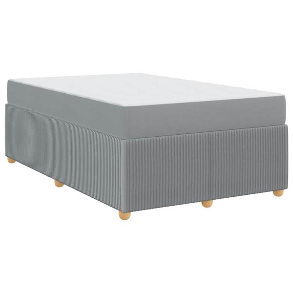 Bettgestell Sonstiges Hellgrau 120 x 190 cm Stoff