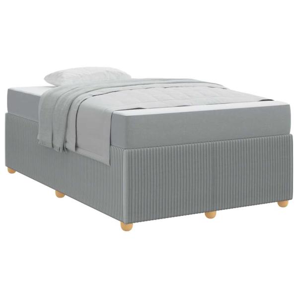 Bettgestell Sonstiges Hellgrau 120 x 190 cm Stoff