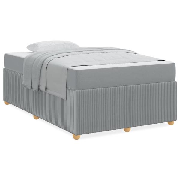 Bettgestell Sonstiges Hellgrau 120 x 190 cm Stoff