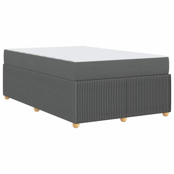Bettgestell Sonstiges Dunkelgrau 120 x 190 cm Stoff