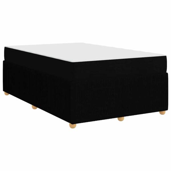 Bettgestell Sonstiges Schwarz 120 x 190 cm Stoff